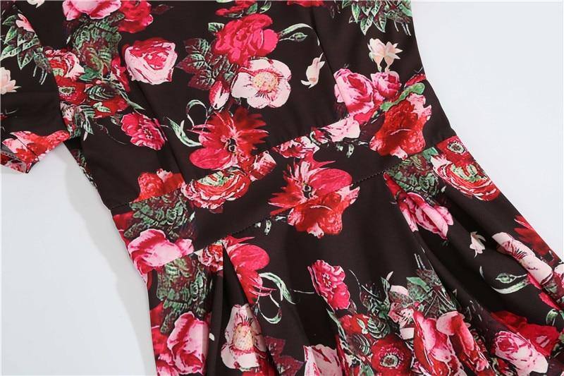 Robe vintage Fleurs d'Attendrissement