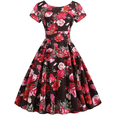 Robe vintage Fleurs d'Attendrissement