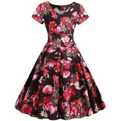 Robe vintage Fleurs d'Attendrissement