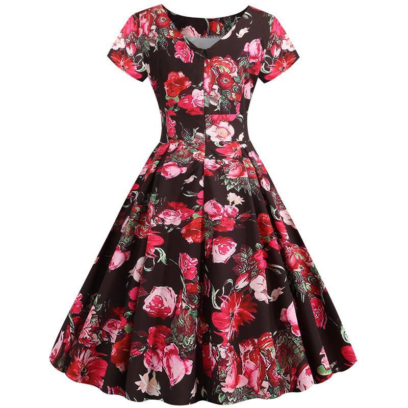 Vintage-Kleid Fleurs d’Tendrissement