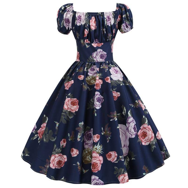 Robe vintage de Cérémonie  Fleurs Majestueuses