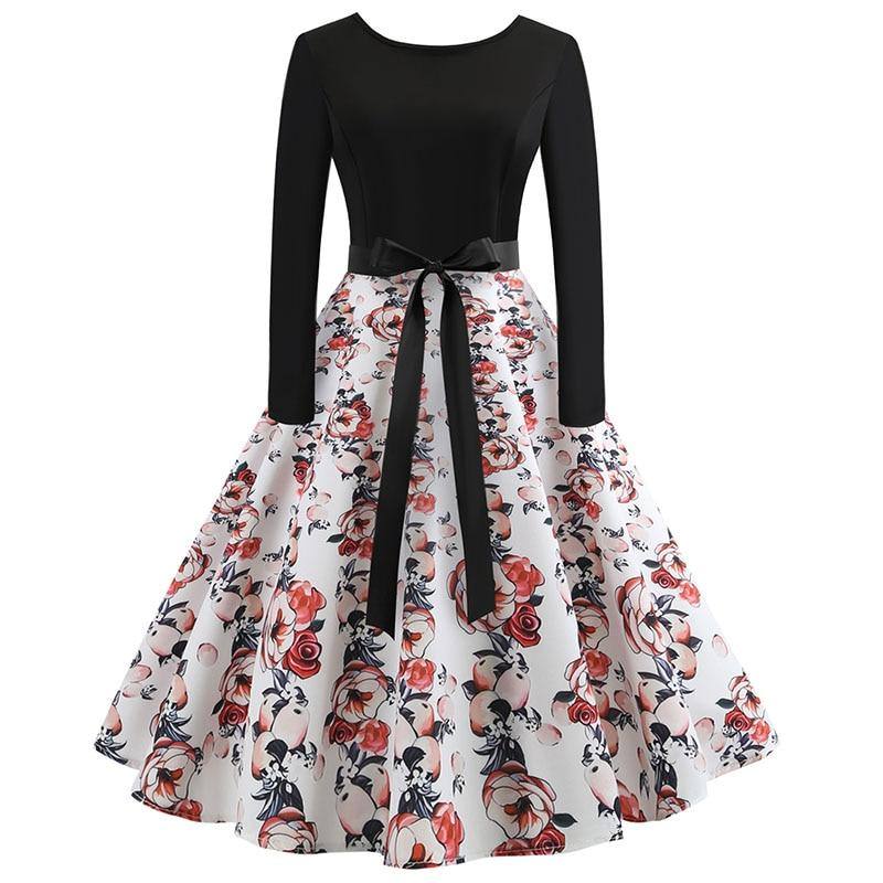 Robe vintage Demoiselle d'Honneur Fleurs Éternelles