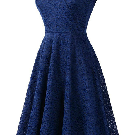Vintage blaues Spitzenkleid