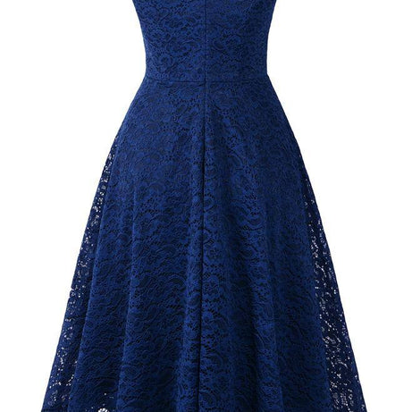 Vintage blaues Spitzenkleid