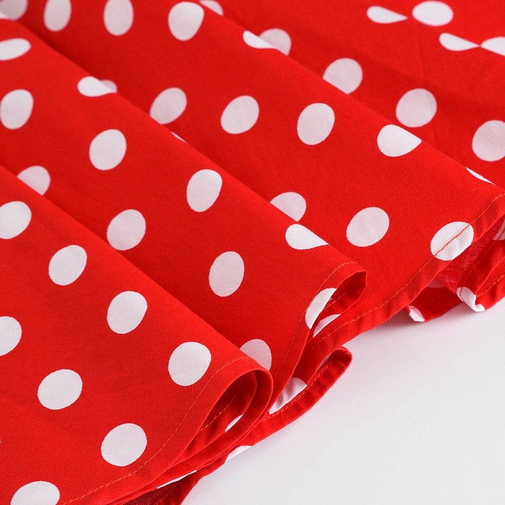 Robe vintage Rouge à Pois Blancs Pour Enfant