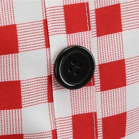 Robe vintage Vichy Blanche & Rouge pour Guinguette