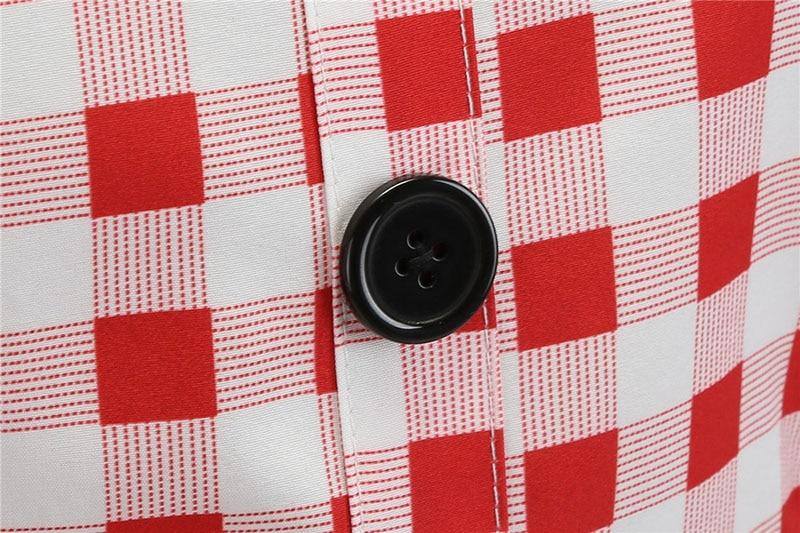Robe vintage Vichy Blanche & Rouge pour Guinguette
