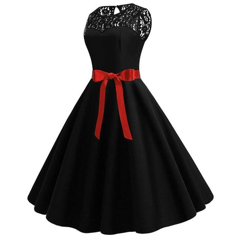 Robe vintage Noire Intense