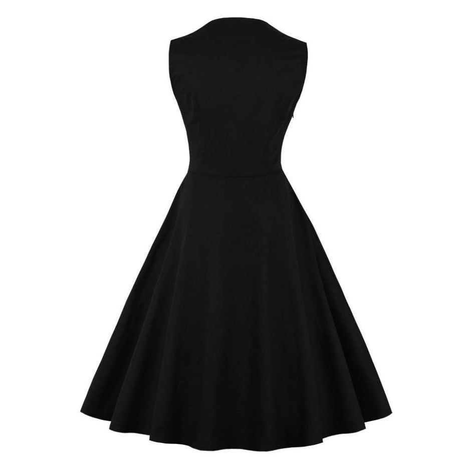 Robe vintage Noire à Bustier Divin