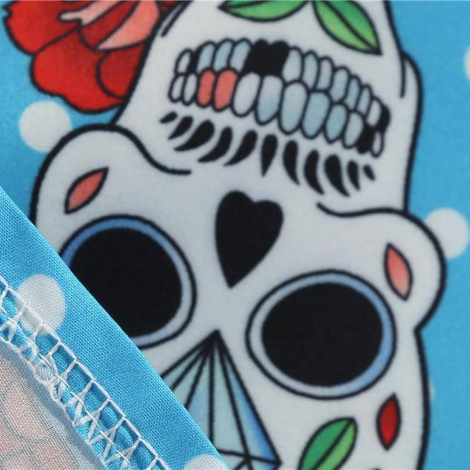 Robe vintage Bleue De La Muerte