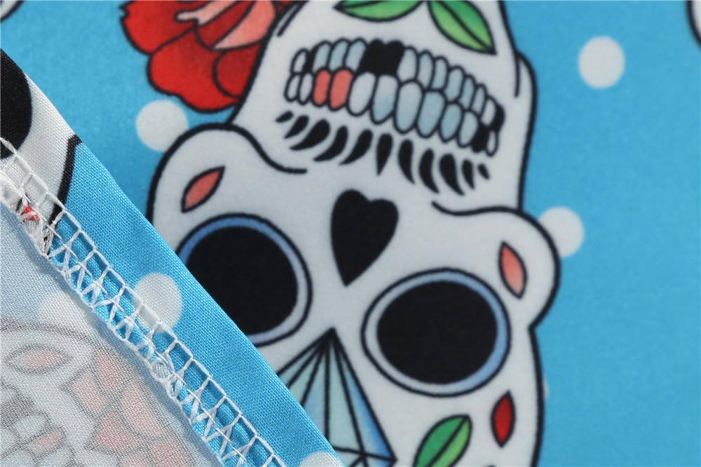 Robe vintage Bleue De La Muerte