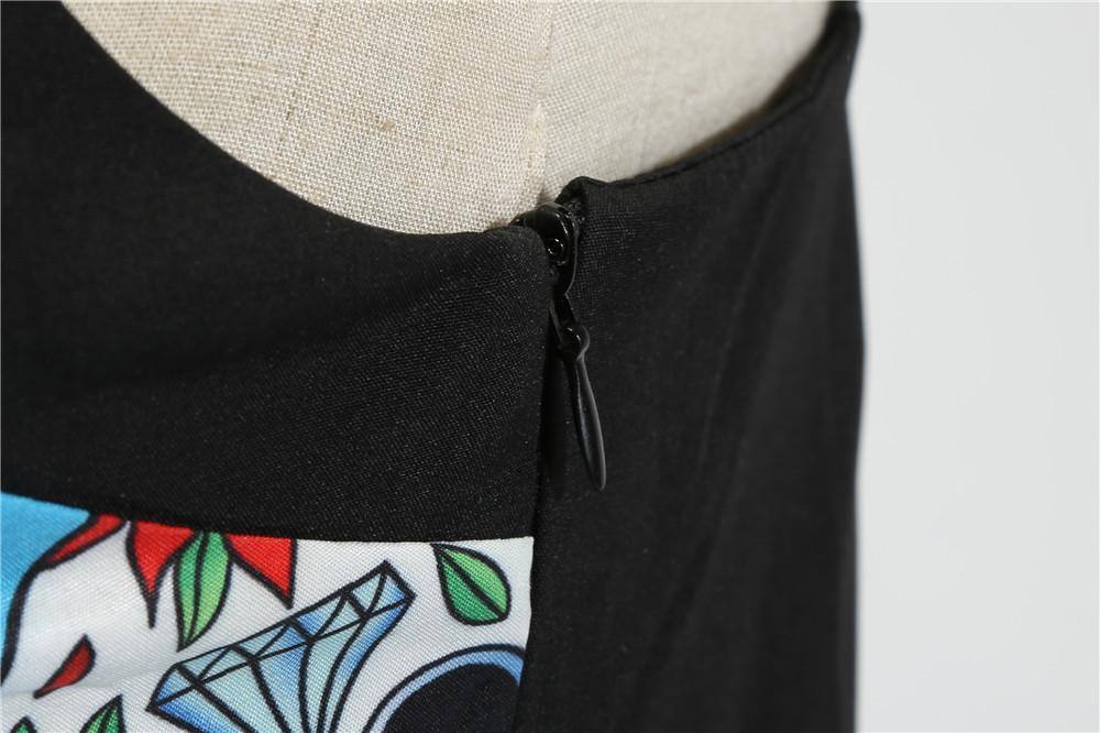 Robe vintage Bleue De La Muerte