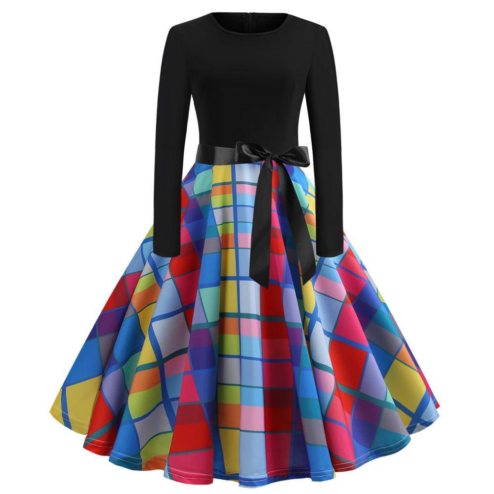 Robe vintage Fantaisie Multicolore