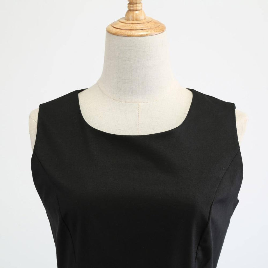 Robe vintage Noire à Flamant Rose
