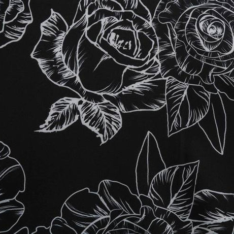 Robe vintage Noire Florale