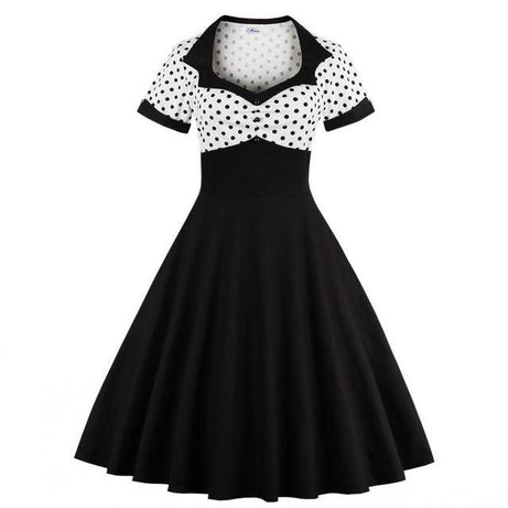 Robe vintage Noire & Blanche