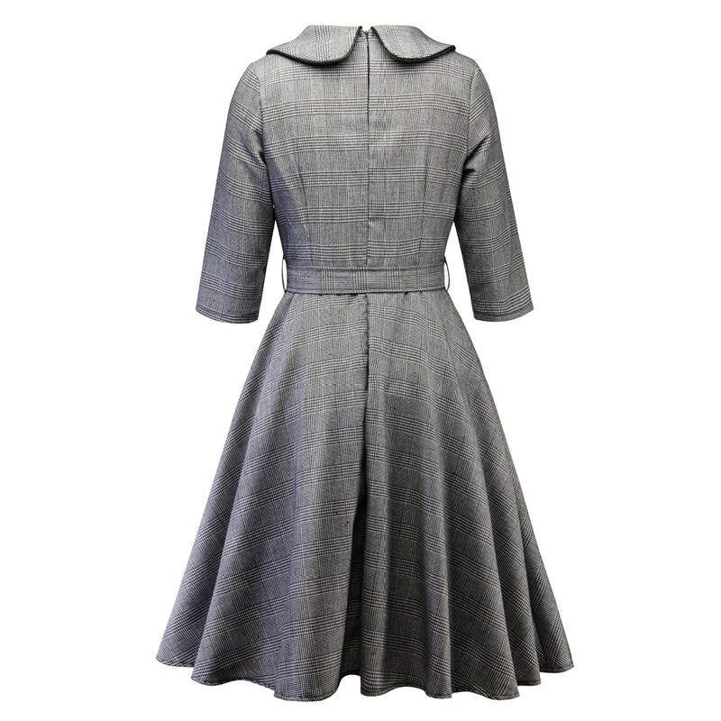 Graues Vintage-Kleid