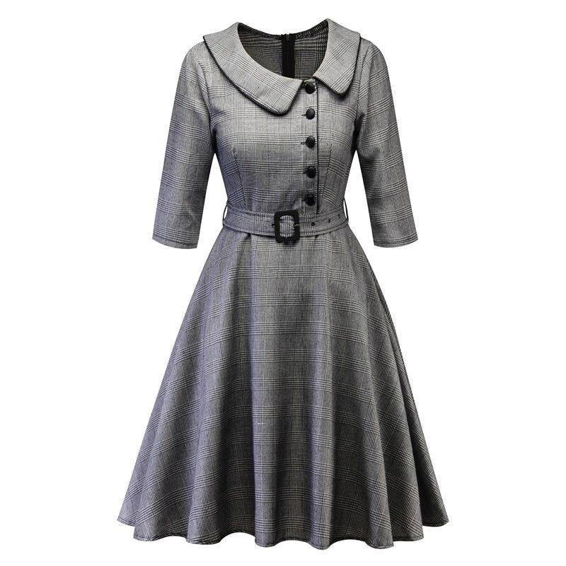 Graues Vintage-Kleid