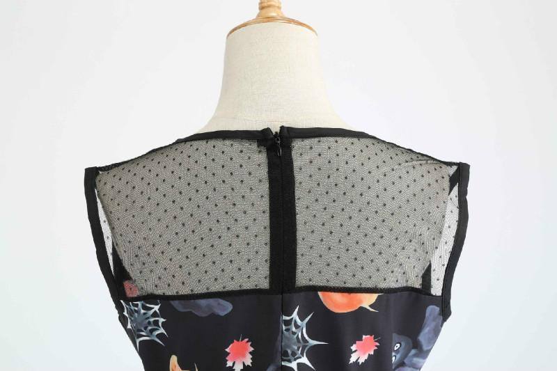 Robe vintage Noire Halloween