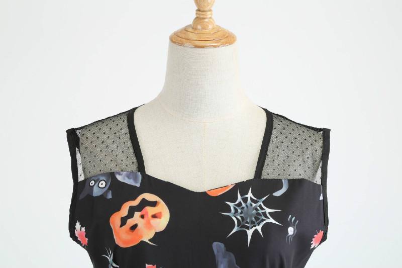 Robe vintage Noire Halloween