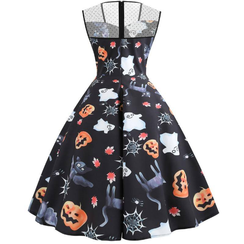 Robe vintage Noire Halloween