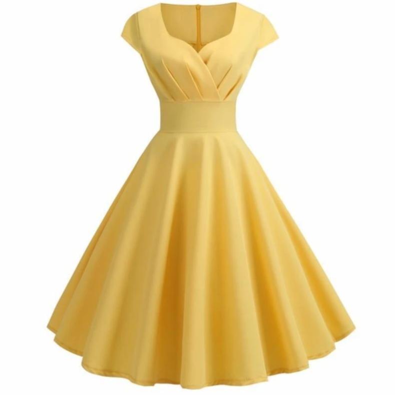 Robe vintage Jaune