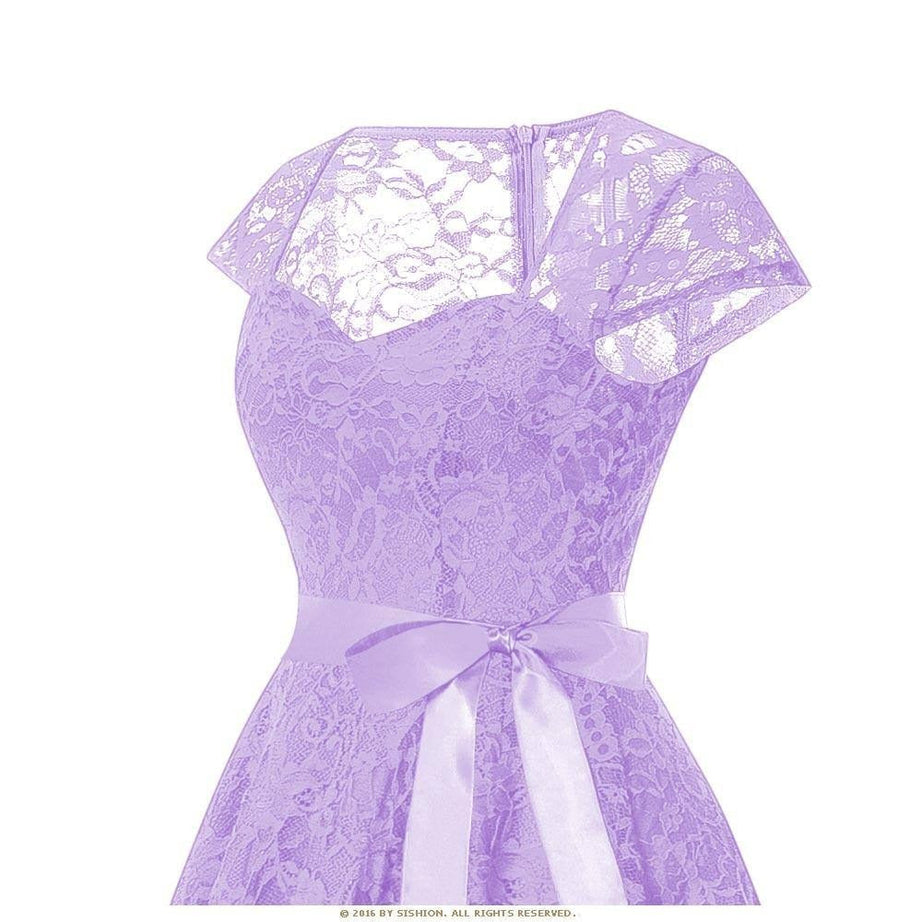 Lila Vintage-Kleid