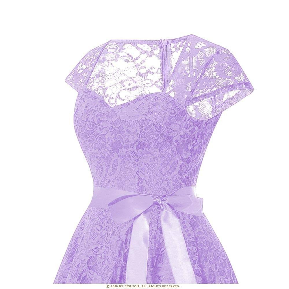 Lila Vintage-Kleid
