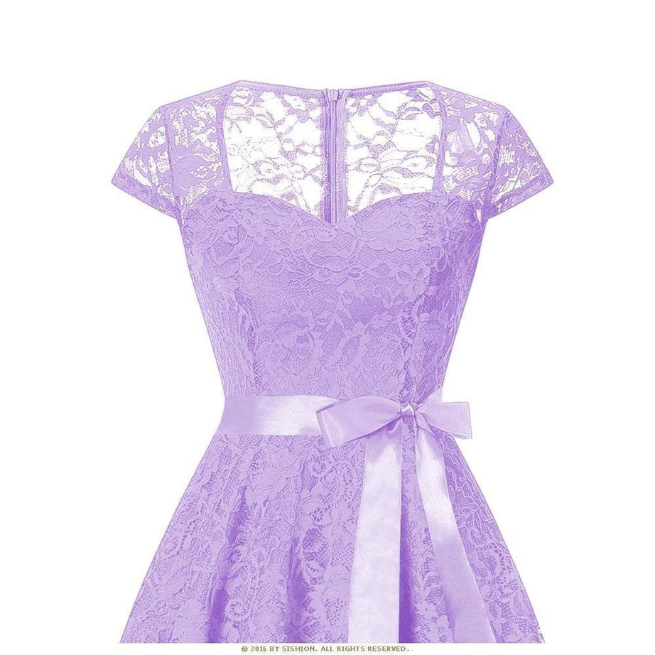 Lila Vintage-Kleid