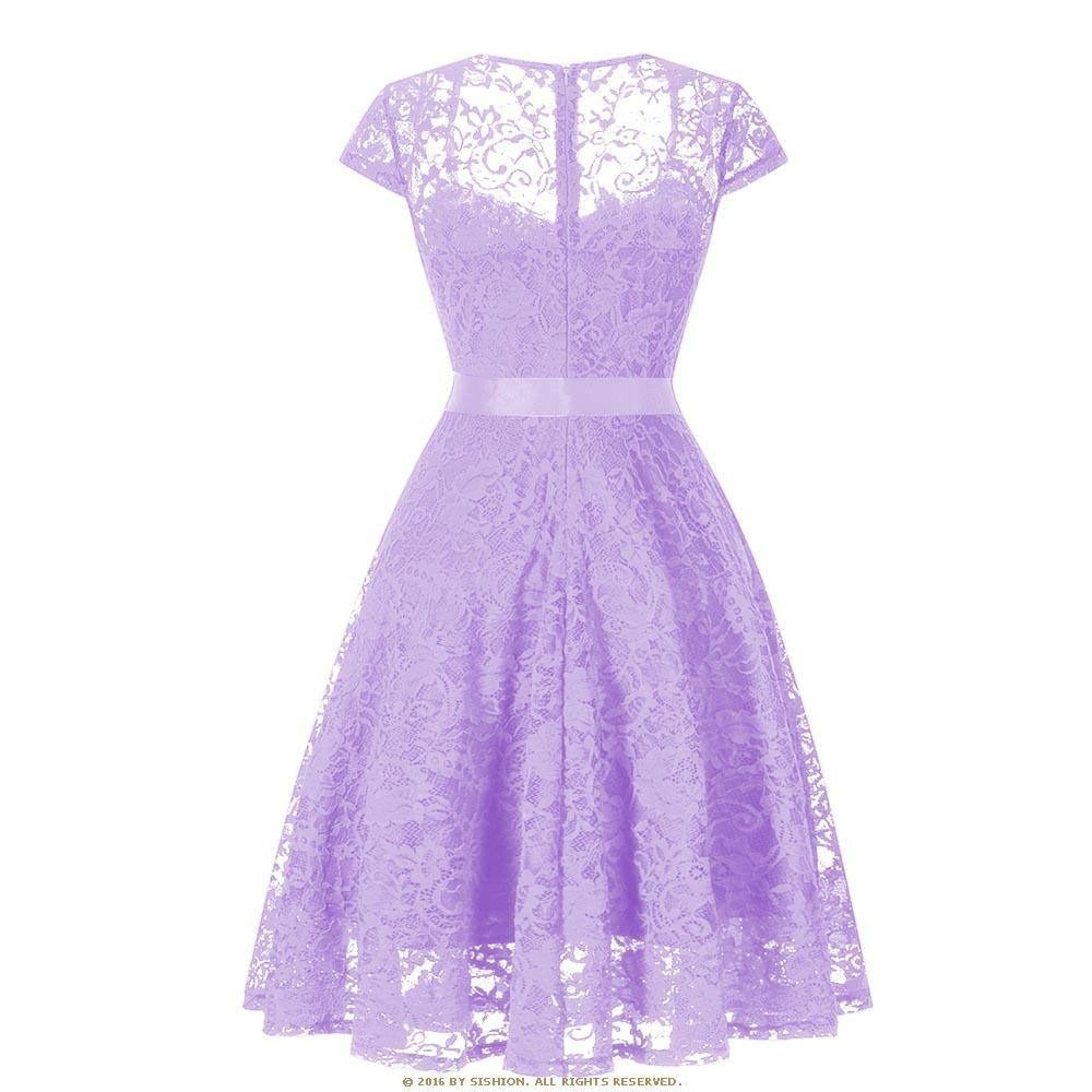 Lila Vintage-Kleid