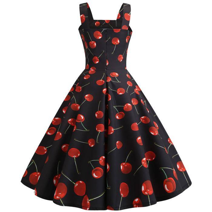 Robe vintage Motifs Cerises