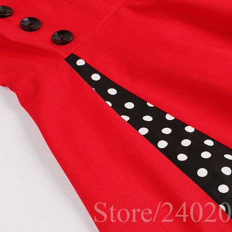 Robe vintage Rouge Rockabilly