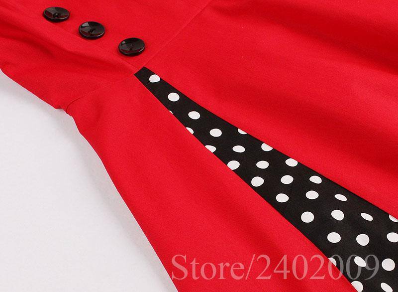Robe vintage Rouge Rockabilly