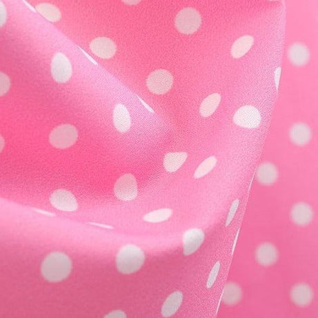 Robe vintage Rose à Pois Blancs à Col Licou