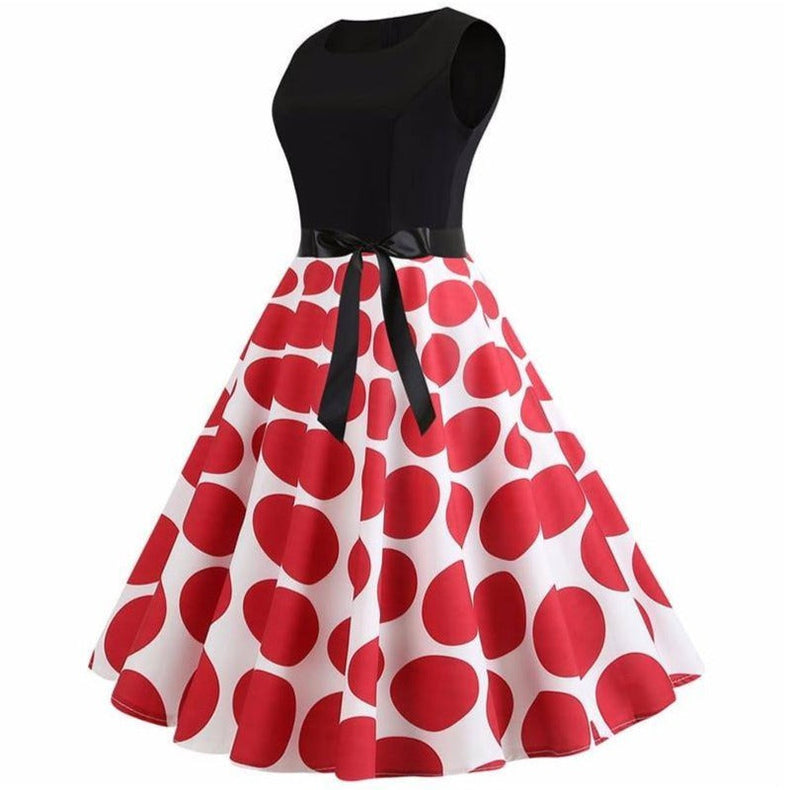 Robe vintage Jupe Rouge et Blanche