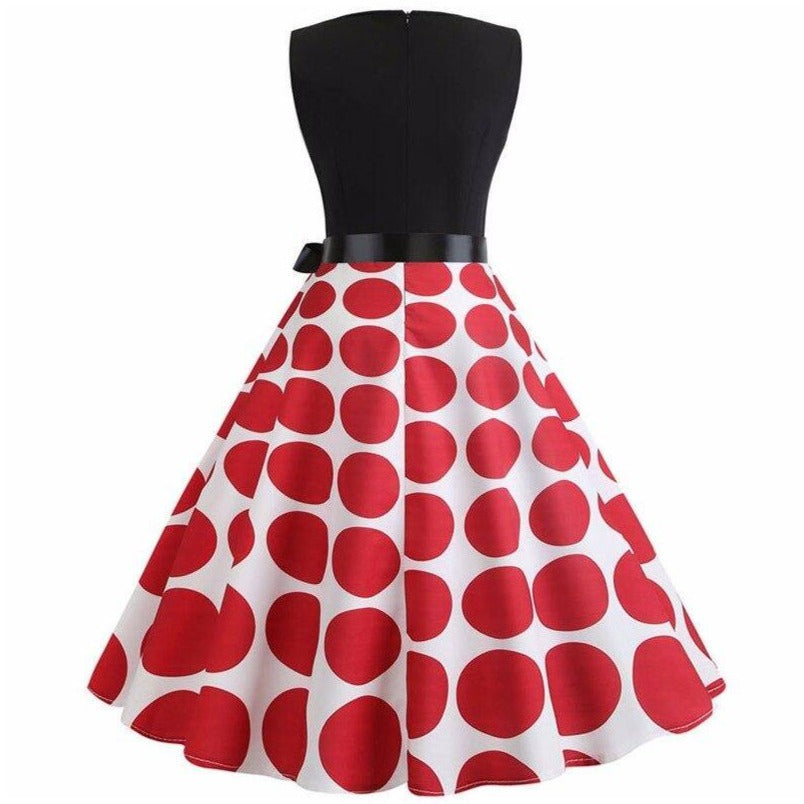 Robe vintage Jupe Rouge et Blanche