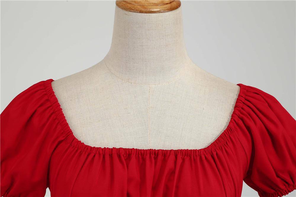 Robe vintage Rouge Uni