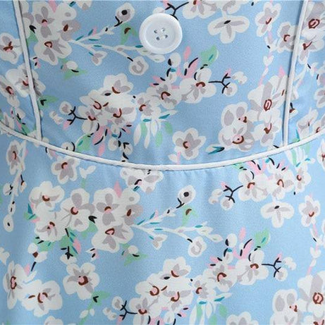 Robe vintage Turquoise Fleurie