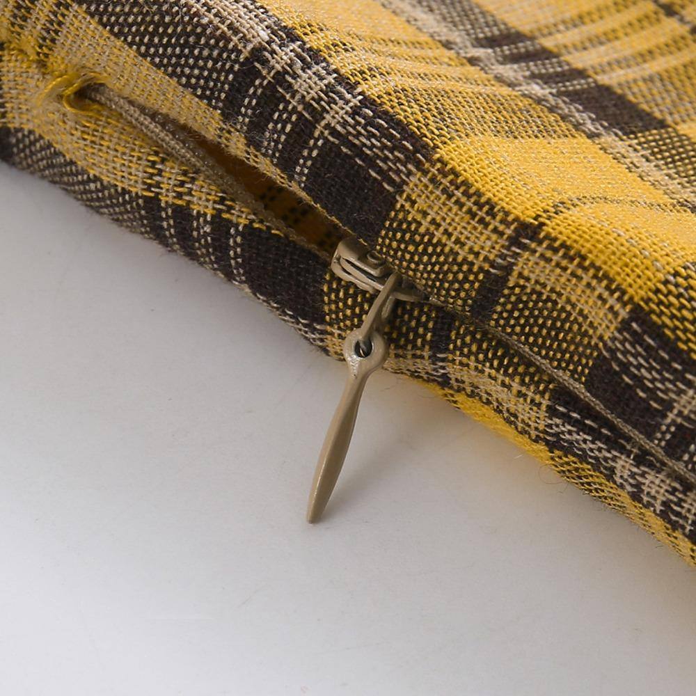 Robe vintage Jaune à Carreaux 40's 50's 60's