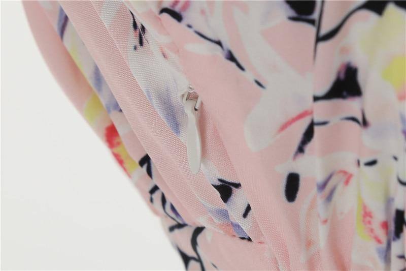 Robe vintage Fleurie Rose Pale