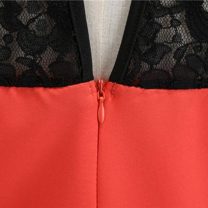 Robe Vintage Rouge Soirée Chic 50's