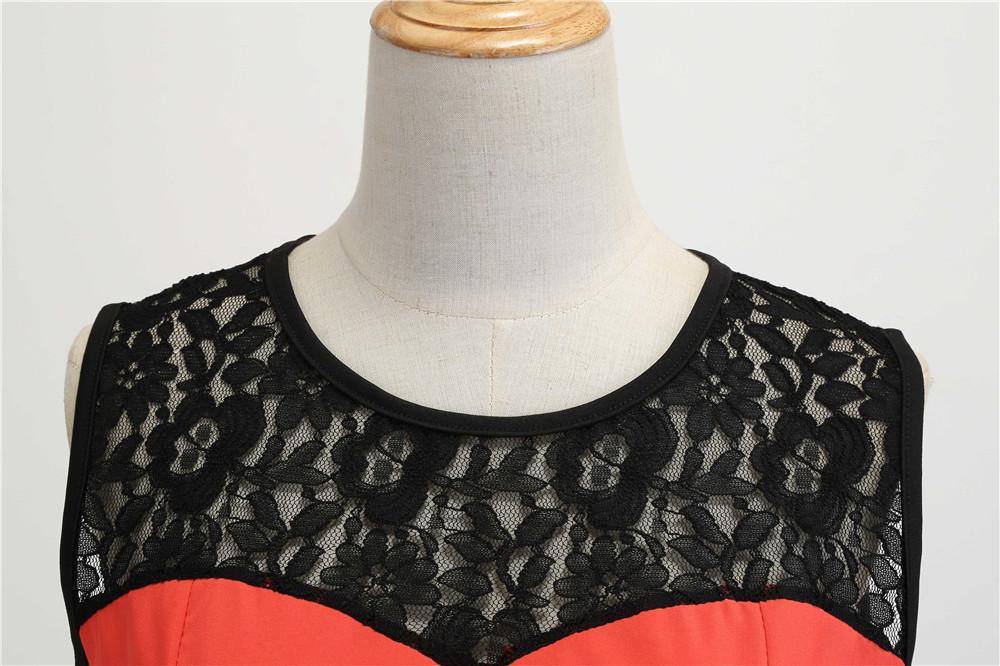 Robe Vintage Rouge Soirée Chic 50's