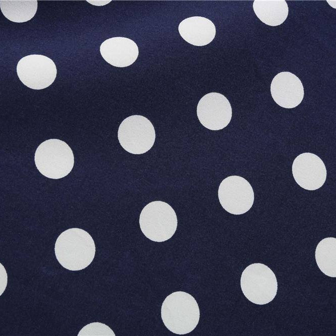 Robe vintage Bleue Marine à Pois Blancs Style Marin 50's