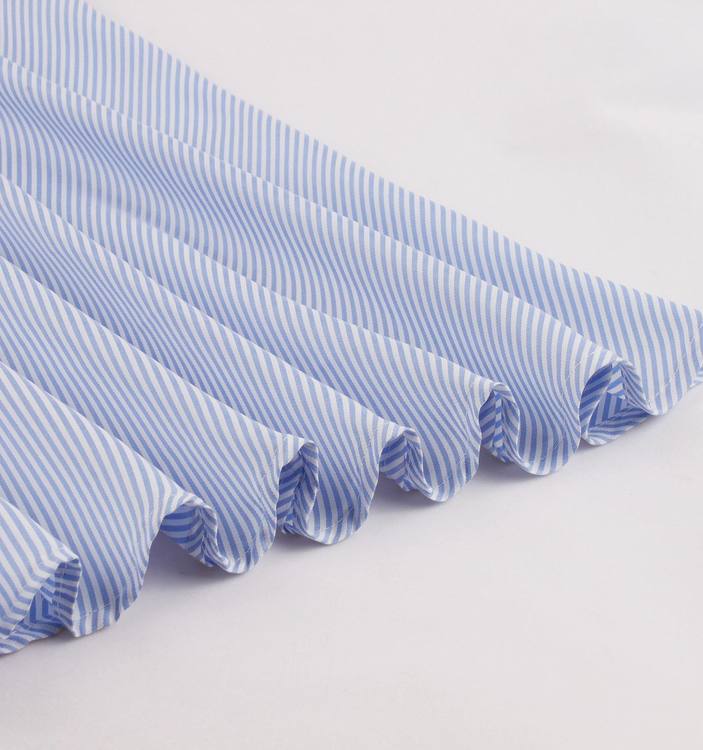 Robe vintage Bleue Ciel Rayée