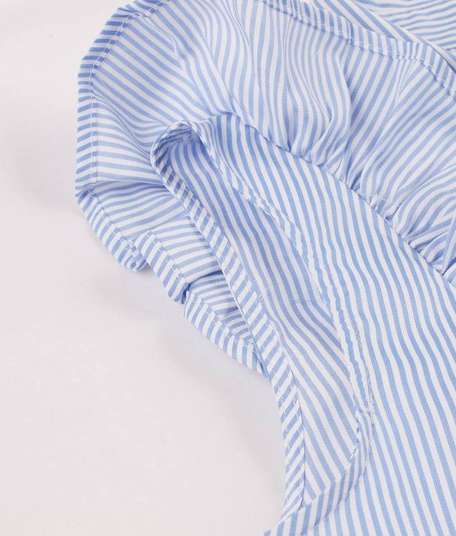 Robe vintage Bleue Ciel Rayée