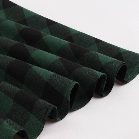 Robe vintage Vichy Verte & Noire 50's