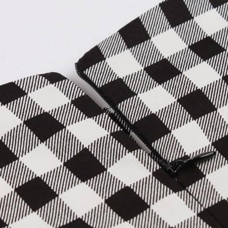 Robe Vichy Noire & Blanche Vintage 50's