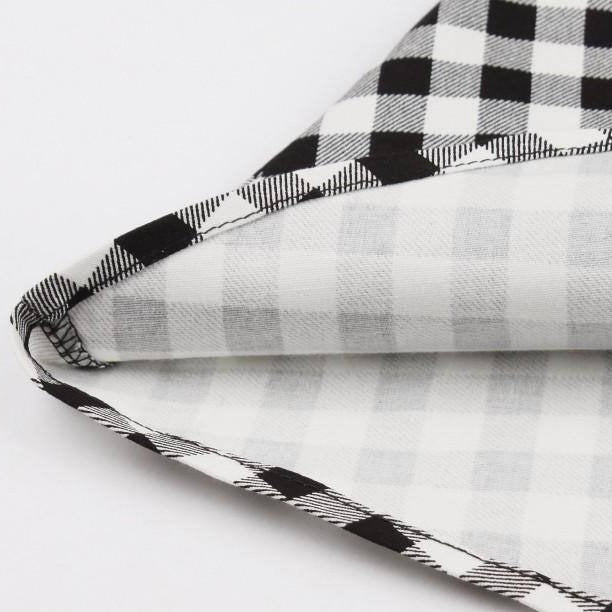 Robe Vichy Noire & Blanche Vintage 50's