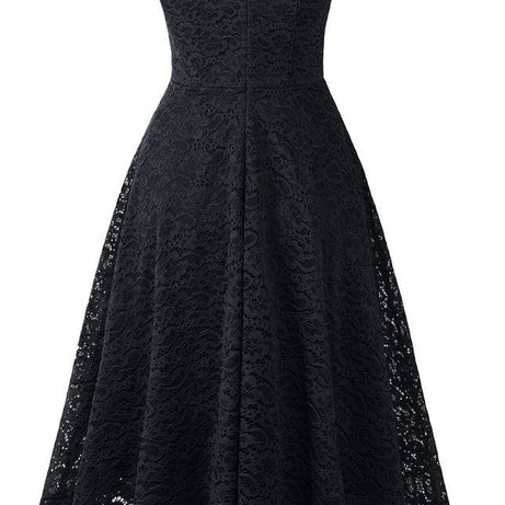Robe vintage Noire en Dentelle 50's