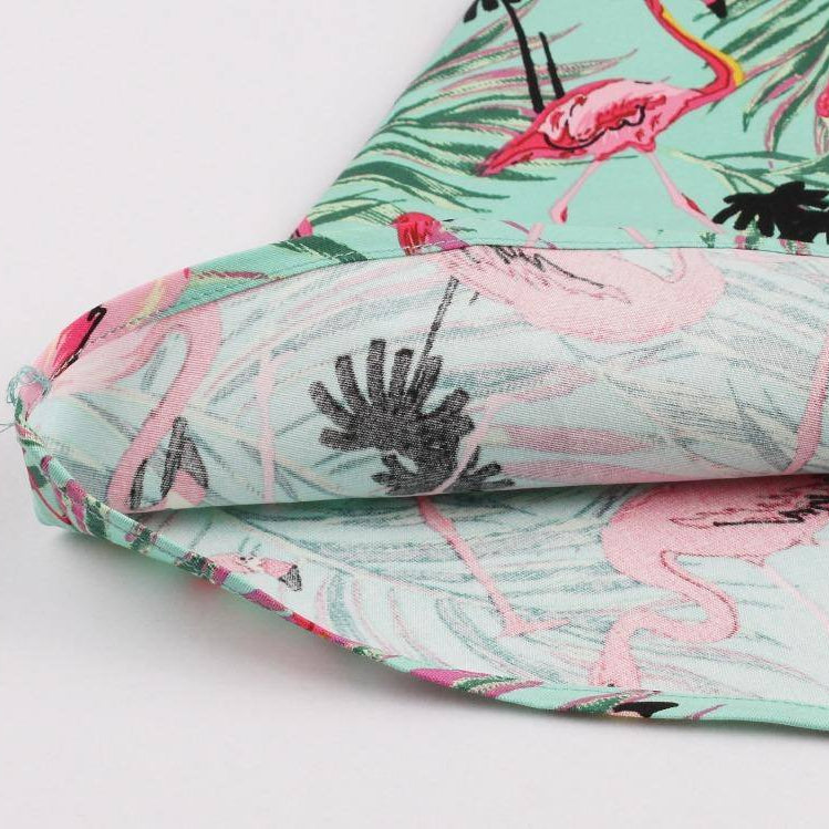 Robe vintage Flamants Roses 50's